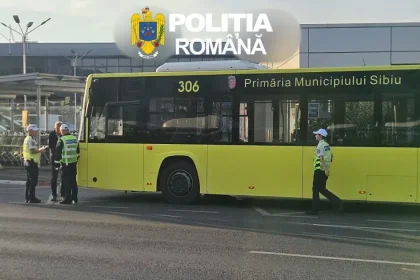 Polițiștii sibieni au amendat șoferii de autobuze: un dosar penal și 37 de sancțiuni