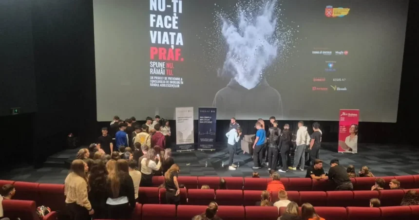 Spune NU. Rămâi TU! Elevii sibieni au simulat efectele drogurilor cu ochelari speciali