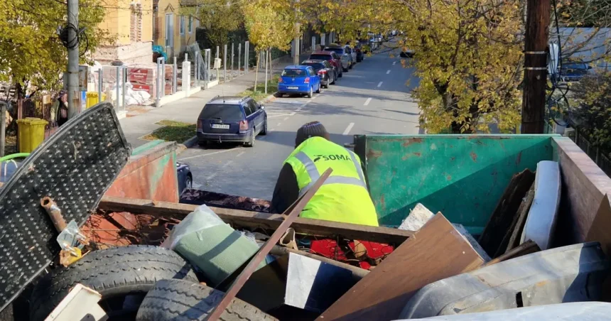 26 de tone de deșeuri strânse în două zile din Sibiu. Urmează Terezian și Gara