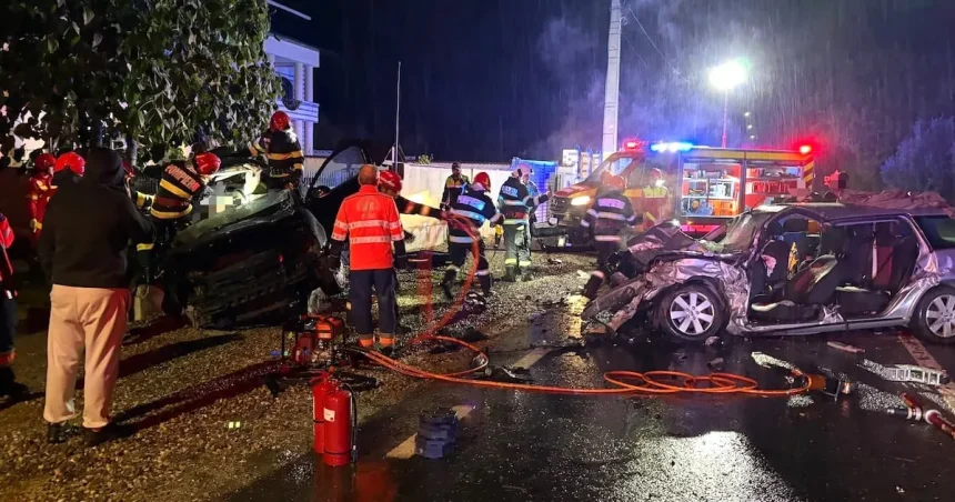 Accident grav în Vâlcea: șofer de 25 de ani și două fete de 17 ani au murit