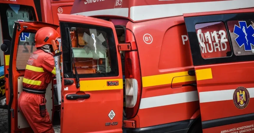 Accident pe A1 la ieșirea spre Cisnădie: două mașini implicate, o persoană încarcerată