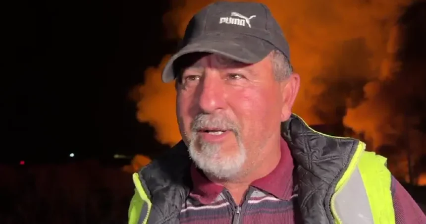 Angajat de la stația de sortare din Rusciori: „A luat foc cu o repeziciune extraordinară”