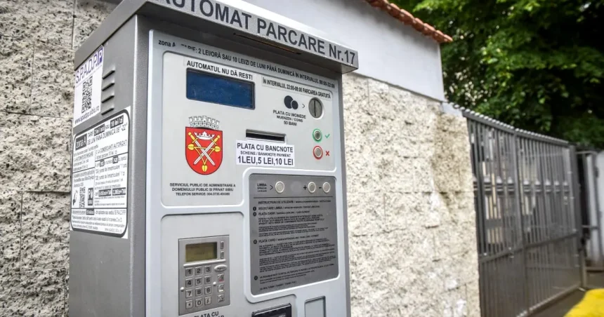 Automatele de parcare cer numărul mașinii. Sibiu modernizează 61 de aparate