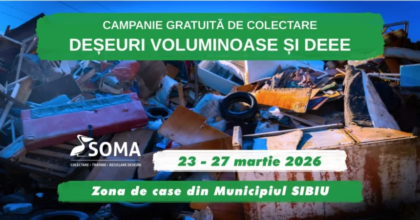 Campanie Soma de colectare a deșeurilor voluminoase și electrocasnice în Sibiu
