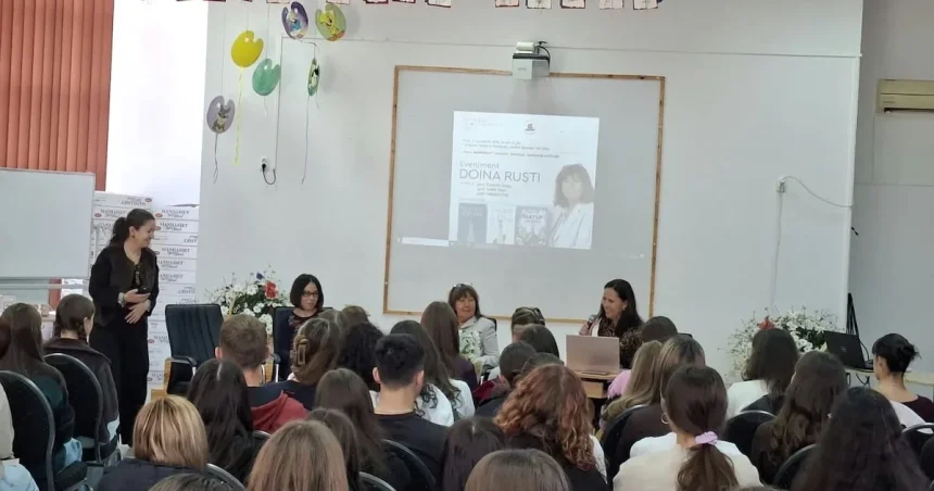 Doina Ruști, întâlnire cu liceenii. „Matuf, peruchierul”, scris la cererea adolescenților