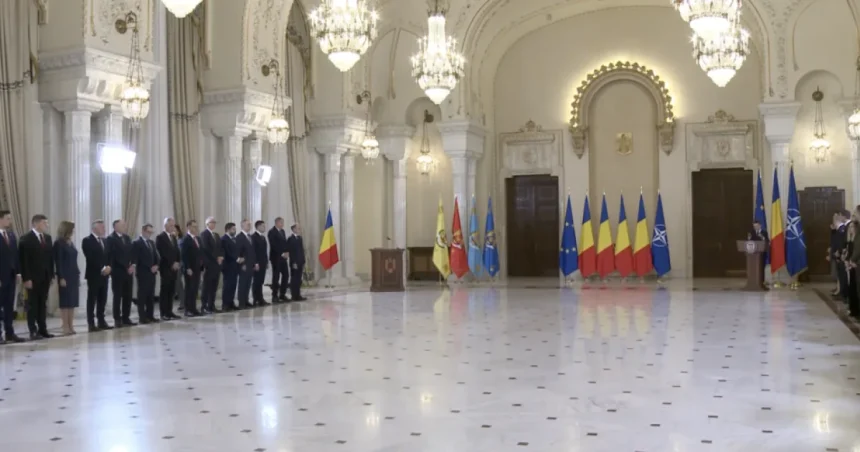 Guvernul Niculescu depune jurământul la Cotroceni
