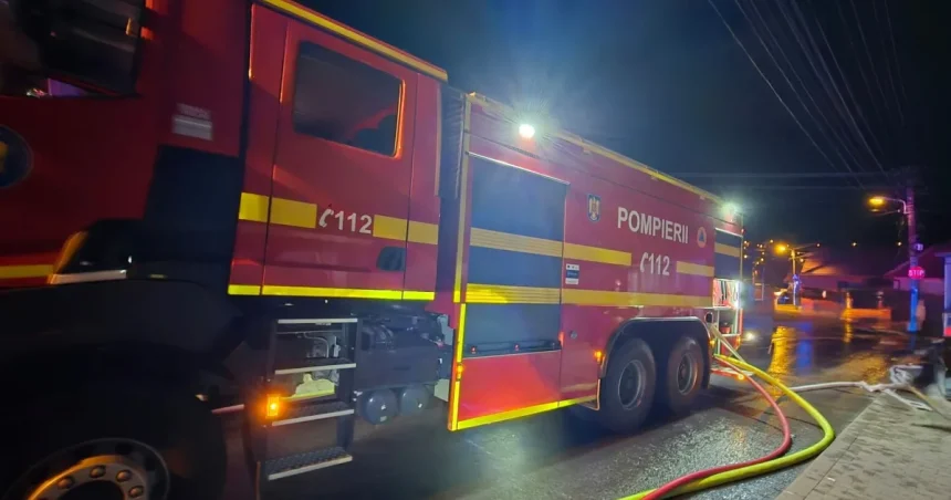 Incendiu la un operator de sortare-reciclare deșeuri din Șura Mare