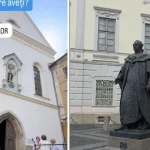 Mănăstirea Ursulinelor și statuia lui Brukenthal, denaturate pe TikTok