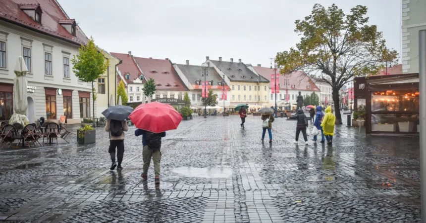 Maxima zilei de marți la Sibiu: 14 grade, vânt și ploi slabe
