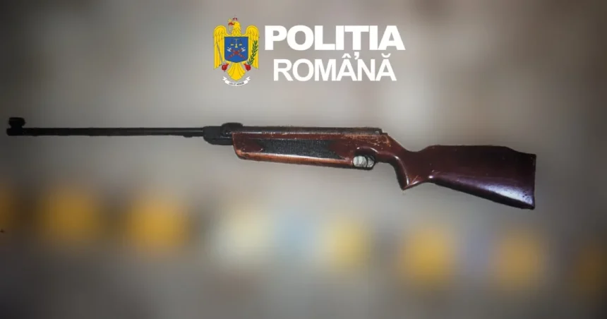 Percheziții în Sibiu: o armă neletală și una cu aer comprimat, ridicate de polițiști