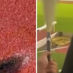 Pista de atletism de pe Stadionul Municipal, distrusă de suporteri după meciul cu Steaua