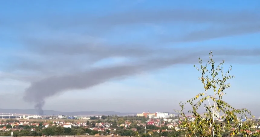 Poluare de patru ori mai mare lângă stația de sortare, după incendiul de la Sibiu
