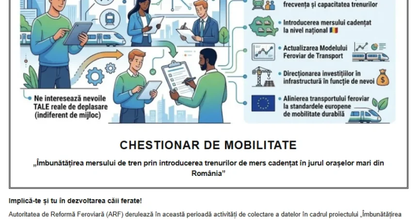 Primăria Sibiu vrea părerea sibienilor despre trenul periurban