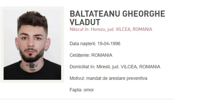 Tânărul suspectat că și-a ucis iubita și a aruncat-o într-o valiză în Olt, adus în țară