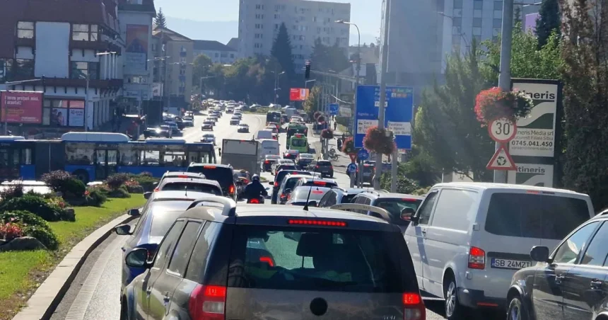Trafic inteligent: Doar semafoarele din giratoriul Milea-Dumbrăvii active; se fac coloane